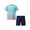 Light Blue, variant on Moggemol Boys Football Set Short Sleeve Sport T-Shirt with Shorts Basketball Suit Sportwear Soccer Sky Blue XXS