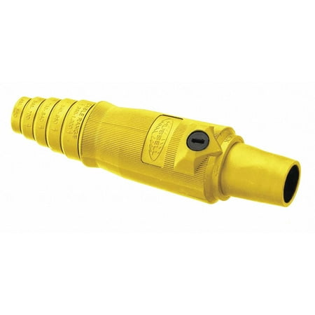 UPC: 0783585112251 | Hubbell Connector 3R 4X 12 Female Ylw 2/0 to 4/0 HBL400FY