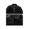 thumbnail image 2 of Men's Trench Coat Long Jacket Lapel Neck Outwear Overcoat Cardigan, 2 of 5