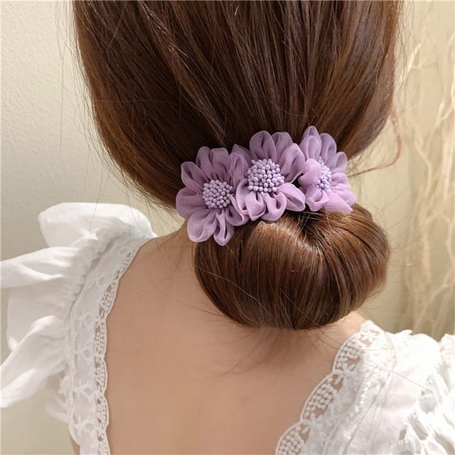 Moda y fabricante de bollos francés para el cabello diadema horquilla herramienta trenzadora de utilizar salón - Púrpura BLESIY Cintas para el pelo