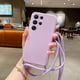 thumbnail image 1 of Funda de silicona líquida con correa para el cuello para Samsung Galaxy A51 A71 A54 A70 S20 FE S23 Plus A21S A32 A73 A53 5G A52 A72 A12 S21 S22 Ultra Fivean unisex, 1 of 2