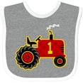 thumbnail image 3 of Inktastic Red Tractor 1st Birthday Boys Baby Bib, 3 of 4