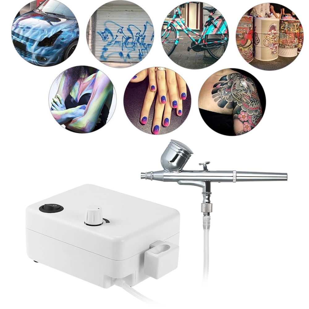 Electric paint sprayer,Set Tattoo Art Tattoo Paint Sprayer Brush Kit Art Airbrush Air Tool Set Compressor Set Brush Nail Tool Air Compressor Cake Spray Model Air Brush Set 100-240v Brush