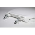 thumbnail image 4 of WJSP Elongated Toilet Seat White 18.5x14.25in Open Front w Cover Heavy Duty Commercial Stainless Steel Hinge for Bathroom, 4 of 5