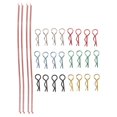 thumbnail image 2 of RC Body Shell Clip Rope, Metal RC Car Body R Pins With Lost Proof Rope For 1/8 1/10 1/12 1/18 RC Car, 2 of 8