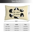 thumbnail image 4 of Kll Panda Doing Yoga Pillow Covers Envelope Closure,Super Soft And Cozy Fuzzy Fleece Pillow Case Cover 16"X24", 4 of 9