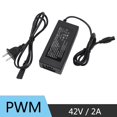 thumbnail image 2 of 42V 2A Scooter Adapter Heat Resistant Portable Auto Off Electric Scooter Power Charger, 2 of 4