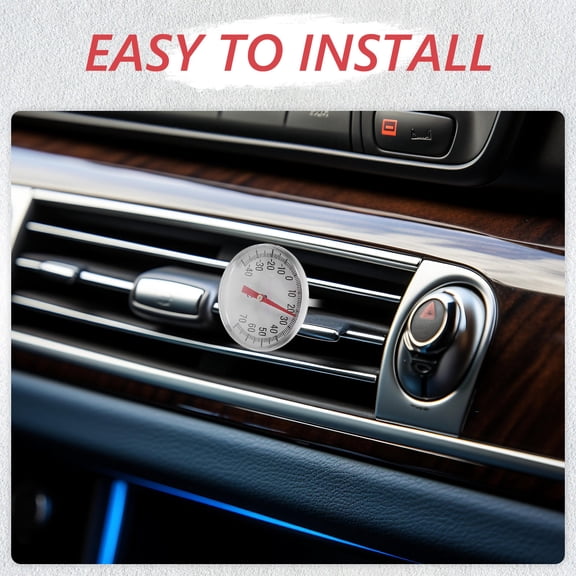 Pawsdot Car Interior Red Mechanical Thermometer for Air Conditioner and Dashboard Decoration