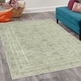 thumbnail image 2 of Leaves Decorative Rug, Striped Look Banana Palm Tree Foliage Exotic Nature Inspired Botanical Motif, Quality Carpet for Bedroom Dorm and Living Room, 6 Sizes, Pale Sage, by Ambesonne, 2 of 4