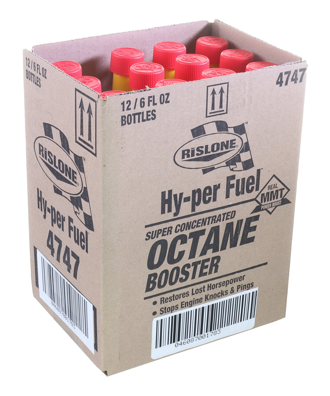 Rislone 4747 Hy-per Fuel Octane Booster Automotive Additive, 6oz (12 Pack)