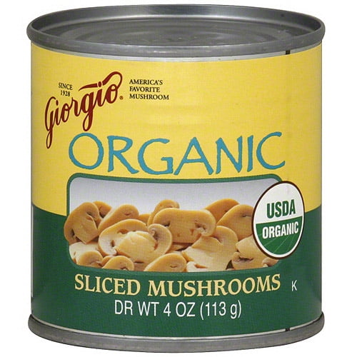 Giorgio Organic Sliced Mushrooms, 4 Oz (Pack Of 12) - Walmart.com