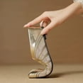 thumbnail image 2 of Women's Closed Toe Mule Flats, Breathable Mesh Slip On Casual Shoes with Low Wedge Heel, 2 of 5