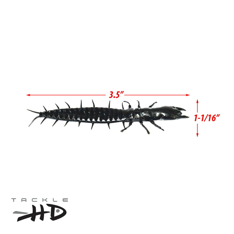 Tackle HD 25-Pack Ned-Mite Fishing Bait, 3D Scanned 3.5