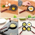 thumbnail image 3 of Sartén para huevos fritos, sartén para huevos antiadherente, mini sartén para huevos y tortillas de acero, sartén en forma divertida y linda, adecuada para estufas de gas e inducción. JAMW Sencillez, 3 of 5