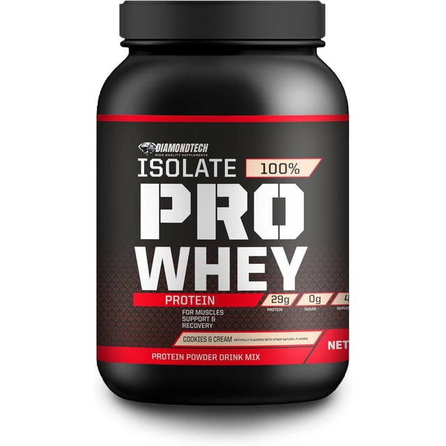 Proteína Pro Whey Isolate 3lbs (1.5kgs) 47 servicios Diamondtech GALLETA