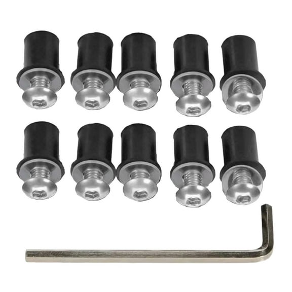 Motorbike Accessories M5x16mm Motorcycle Windscreen Screw Bolt Nut Windshield Mounting Aluminum Fastener Set