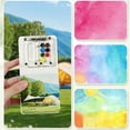 thumbnail image 4 of 2025 New Mini Watercolor Paint Set with Colours, Pocket Artist Watercolor Travel Set, Mini Paint Kit with Binder Clips Painting Tray for Painting Party, DIY and Art Painting (8 Grid 12 Color), 4 of 9