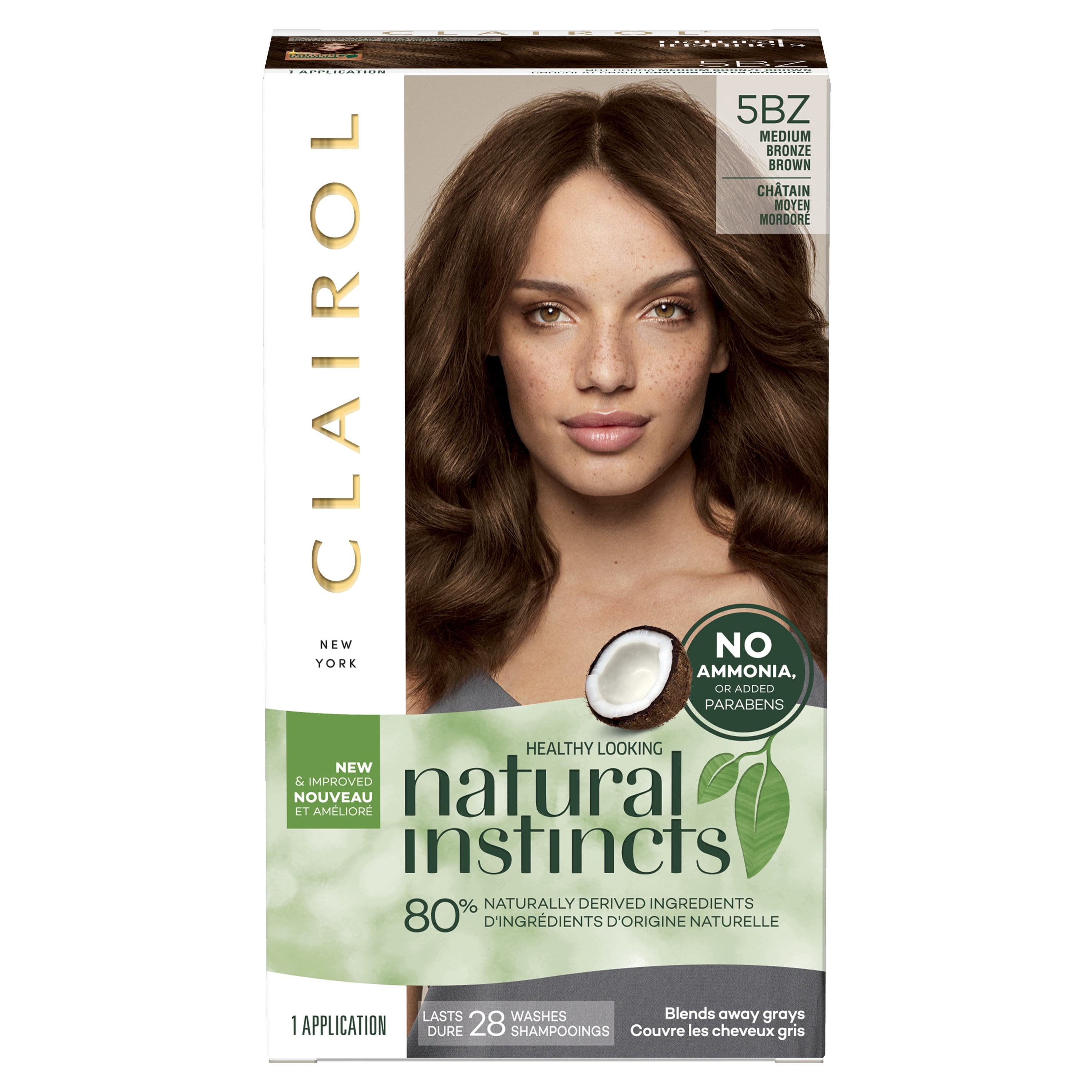 Clairol Natural Instincts Demi-Permanent Hair Color Creme, 6BZ Light  Caramel Brown, Hair Dye, 1 Application 