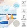 thumbnail image 3 of Yayeee Bath Rug for Bathroom Floor Non Slip Rectangle Fluffy Soft Absorbent Mat, 16"x24", Orange Sailboats, 3 of 7