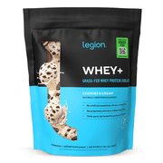 Legion Athletics Whey+ Whey Protein Isolate Powder, Chocolate Hazelnut, 22g Protein, 30 Servings, Naturally Sweetened, No Added Sugar