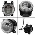 thumbnail image 3 of Luz antiniebla DRL, 2 piezas 4 pulgadas 30W LED Jeep Wrangler LJJKTJ Dodge W Luz antiniebla LED DRL parte superior de la línea, 3 of 10