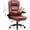 Brown, variant on Brick Attic Leather Office Chair with Flip Up Arms, 360° Swivel Ergonomic Desk Chair with Wheels, Adjustable Height Computer Chair with Padded Seat for Home Office, Study,Gaming Room, Black