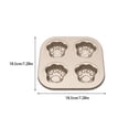 thumbnail image 2 of Bandeja para hornear Cateissary Cat Paw Recubrimiento antiadherente Distribución uniforme del calor Resistencia a altas Cocina y Comedor 4 Dorado claro, 2 of 6