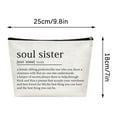 thumbnail image 2 of Mouliraty Sister Sister Gift Missing You Send Love Makeup Case Toiletry Bag Friend Makeup Bag For Friend Gifts, 2 of 5