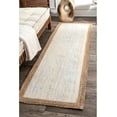 thumbnail image 1 of Indian Handmade Braided Inner White Natural Jute Area Rug, Home Décor Rug, Jute Rug for Bedroom, Dining Room, living room, Doormat Rug Size - 2.6' x 7' (78 cm x 210 cm), 1 of 5