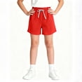 thumbnail image 6 of LLYWEY Girls Bermuda Shorts, Boys Knee Length Shorts, Kids Casual Summer Solid Elastic Waist Straight Leg Shorts with Pockets 2-3 Years, 6 of 8