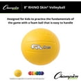 thumbnail image 5 of Champion Sports Rhino Skin Molded Foam Volleyball, Yellow, 8" Diameter, 5 of 5