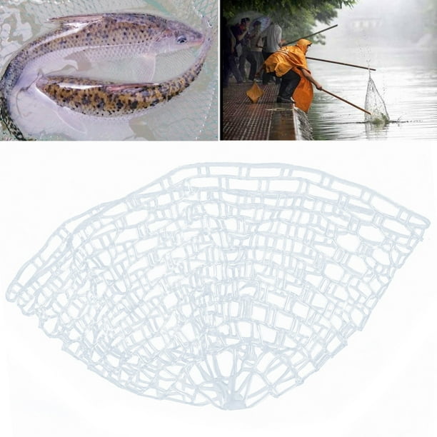 Estink Rubber Fishing Net, Rubber Replacement Portable Clear Fishing Landing Net, Mesh Bag Fishing Landing Fishing Net Replacement For Easy Transporta