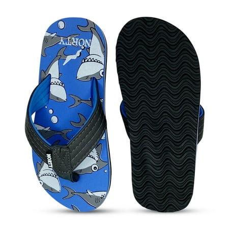 

NORTY Boys Flip Flops Female Child Sandals Fuchsia - Runs 1 Size Small