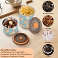 thumbnail image 6 of Cute Hamster Cartoon Airtight Coffee Bean Canister 30oz Food Storage Containers with Lids For Gournd, Tea, Sugar, Flour, Rice, Cereal, Candy Cookie Jar, 6 of 8