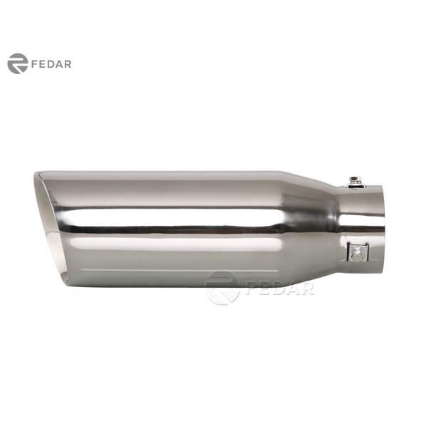 Fedar 3 inch Inlet 4 Outlet 12 Long Dual Wall Slant Angle Cut Truck