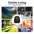thumbnail image 2 of Mesh Backpack Heavy Duty Lightweight Large Capacity Washable See Through Backpack for Swimming Beach Sports, with Adjustable Straps[black], 2 of 9