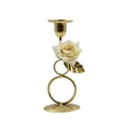 thumbnail image 3 of Xihbxyly Candelabro Dorado, Elegante Decoración de Metal, Soporte de Hierro de Diseño Moderno, Versátil Pieza Central para Mesa, Centro de Mesa para Bodas, Decoración Del Hogar, Elegancia Llamativa., 3 of 7
