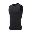 thumbnail image 4 of RFQWOVSR Mens High Elasticity Slim Fit Sports Vest Gym Undershirt Breathable Top M, 4 of 4