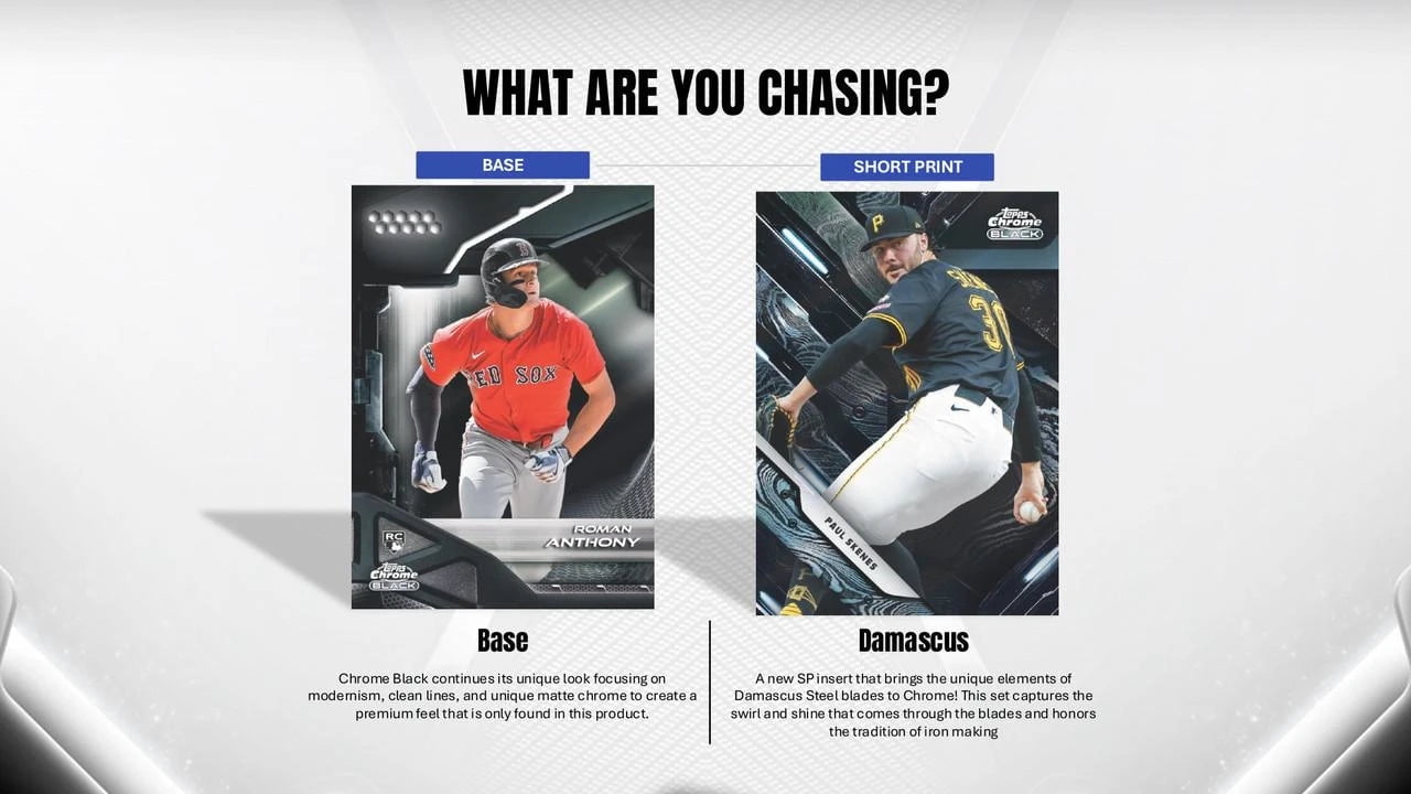 2026 Topps Chrome Black Baseball Factory Sealed Hobby Box