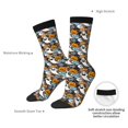 thumbnail image 4 of Rateoe Happy Halloween2 for Women Casual Calf Socks - Cute Crew Socks - Thin Soft Above Ankle Socks Size 5-11, 4 of 6