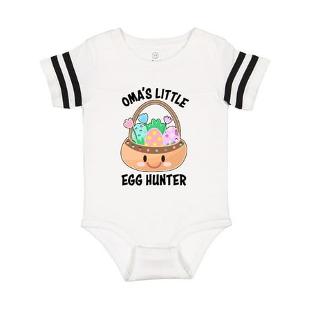 

Inktastic Omas Little Egg Hunter Gift Baby Boy or Baby Girl Bodysuit
