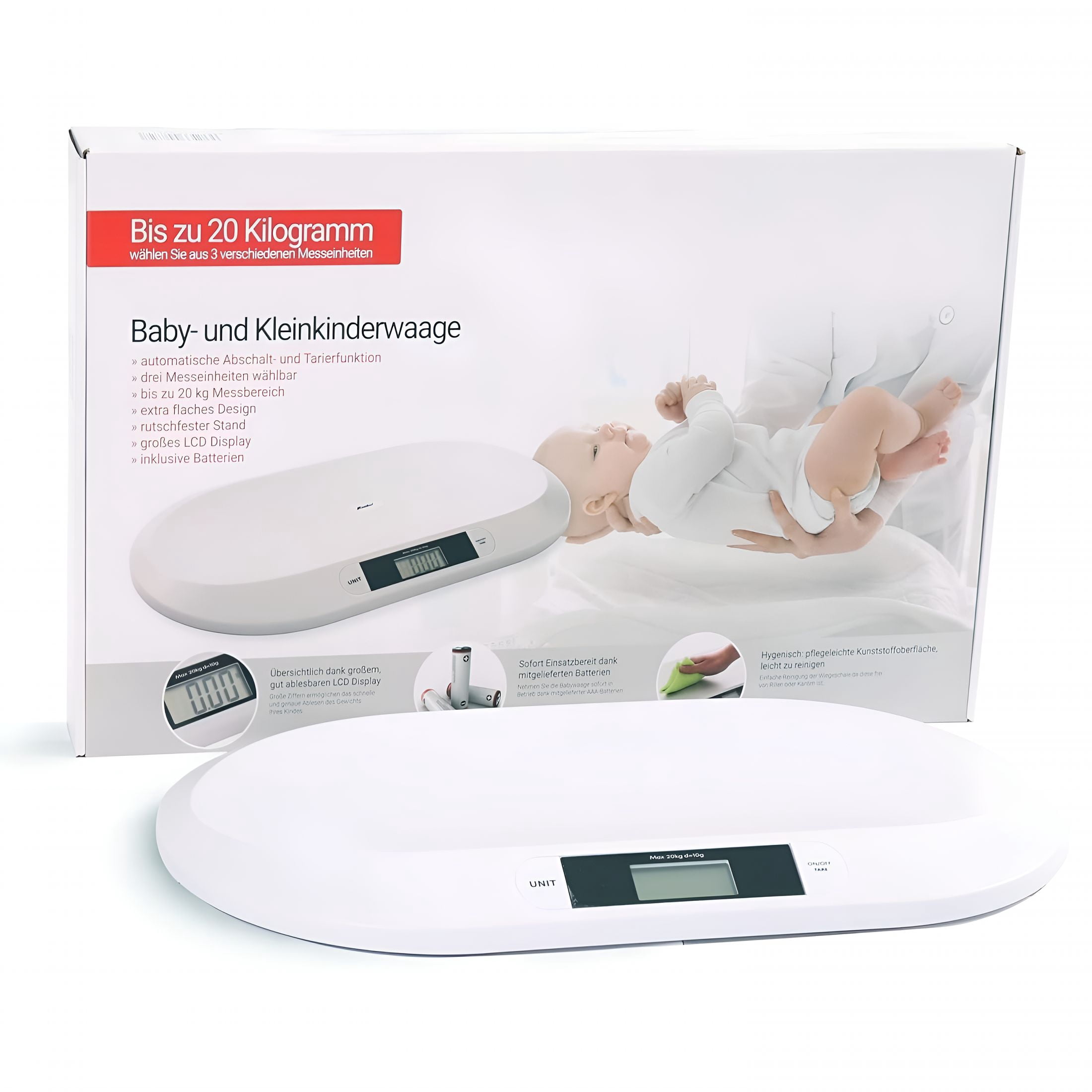 GJX Feline Scale,Digital Portable Pet Dog Cat Scale; Comfort Baby Scale,44 Pound Capacity,3 Weighing Modes,Accurate Digital Scale for Infants,Toddlers,And Babies