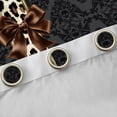 thumbnail image 4 of Homewish 2-Pack (42x84) Initial T Blackout Curtains - Gothic Boho Damask Leopard Print, 4 of 6