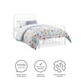 thumbnail image 6 of Novogratz Bright Pop Twin Metal Bed, Off White, 6 of 10