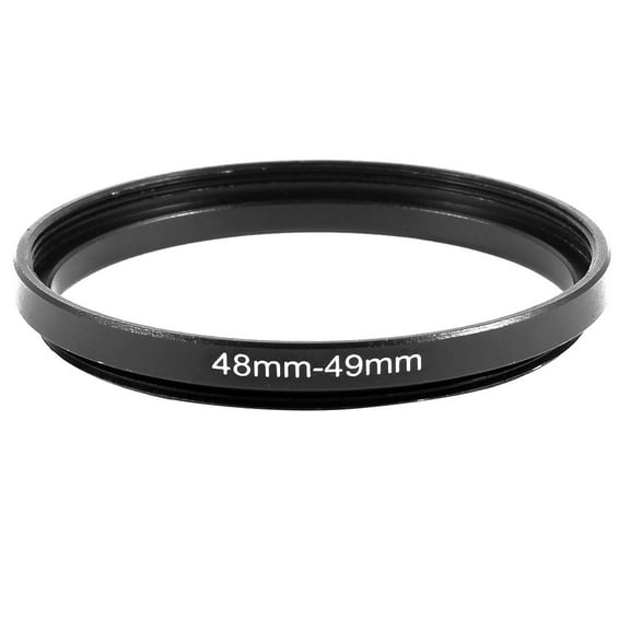 Unique Bargains Metal 48mm to 49mm Camera Filter Lens Step Up Ring Adapter Converter 1pc Black