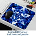 thumbnail image 6 of Flag of Israel Printed Square Desk Pad, 8.3x9.8 Inch Non-Slip Rubber Bottom Gaming Mousepad, Desk Mat for Office and Gaming, 6 of 6