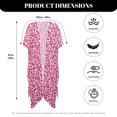 thumbnail image 6 of HELLHERO Leopard Print Design Long Kimono Swimsuit Cover Up Breathable High Quality Fabrics Open Front Long Bathing Suit Cover Up, 6 of 6