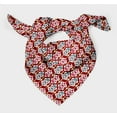 thumbnail image 3 of Bimba Red Damask Ikat Printed Pure Silk Scarf For Hair Neck Head Bandanas For Women 40 x 40 Inches, 3 of 6