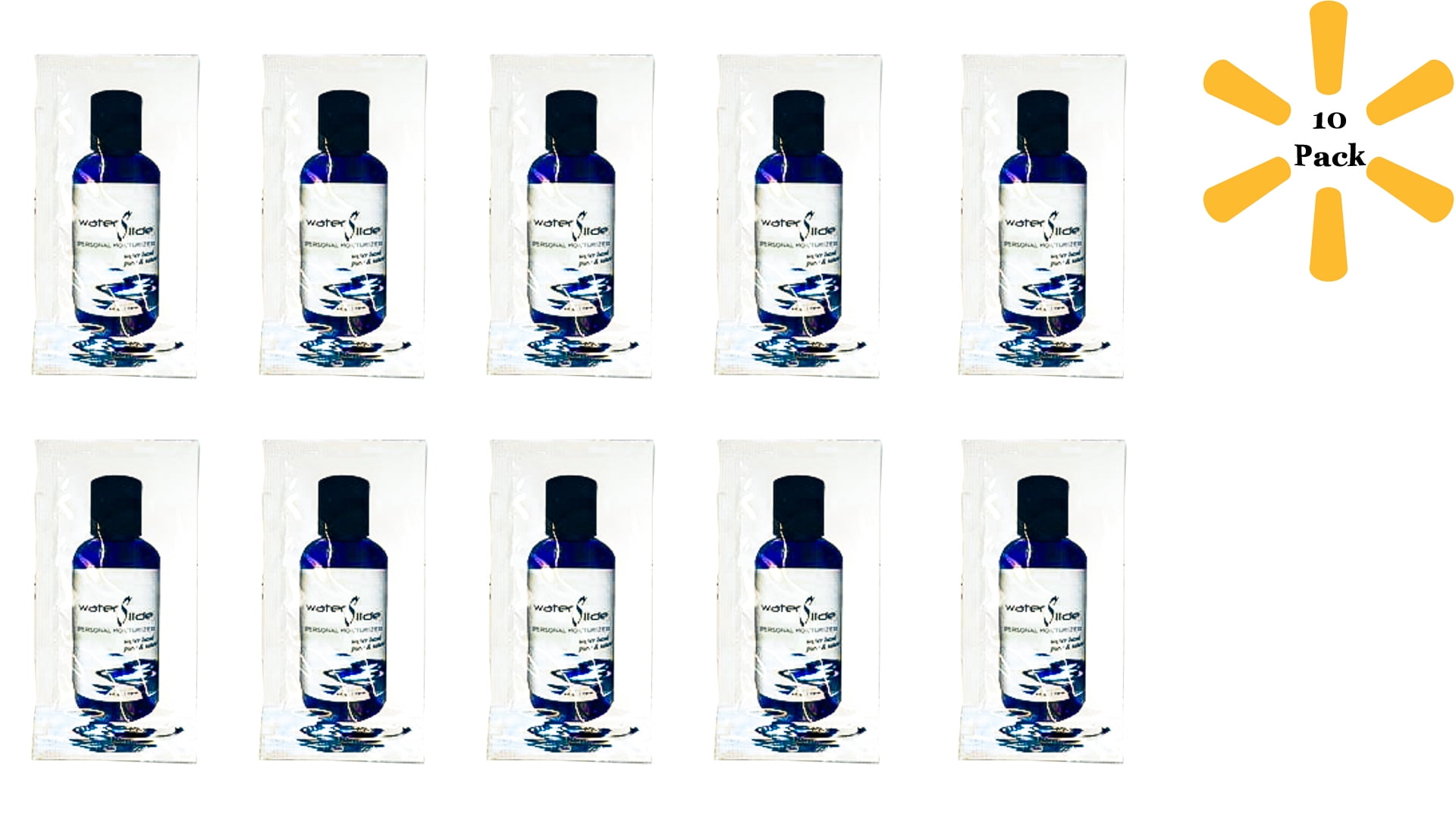 Earthly body Water Slide Lubricant Travel size (Pack of 10)