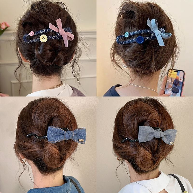 EKE Women’s Hair Clip Vintage Retro Back-Wear Elegant Hair Accessory with Fashion Texture